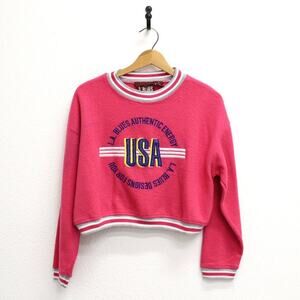 Vintage LA Blues Authentic Energy USA Crop Sweatshirt Small